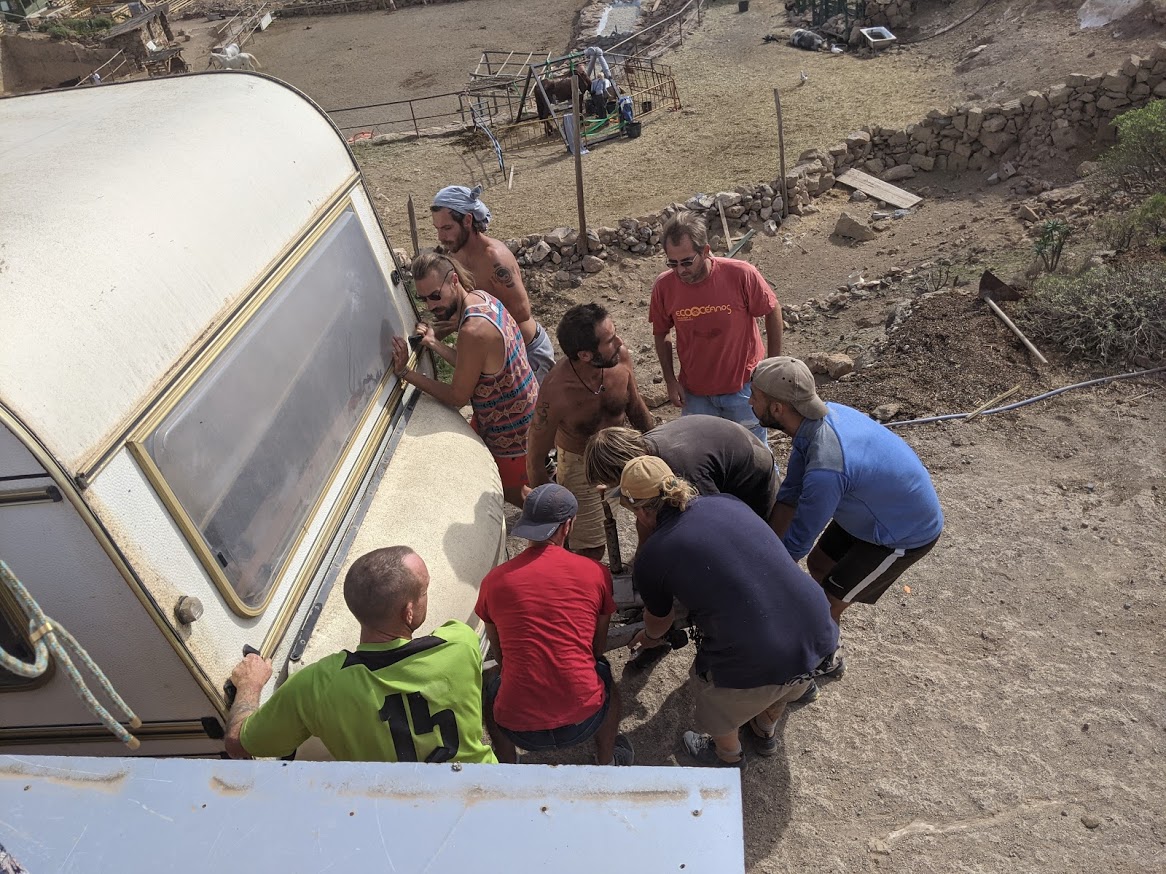 moving a caravan