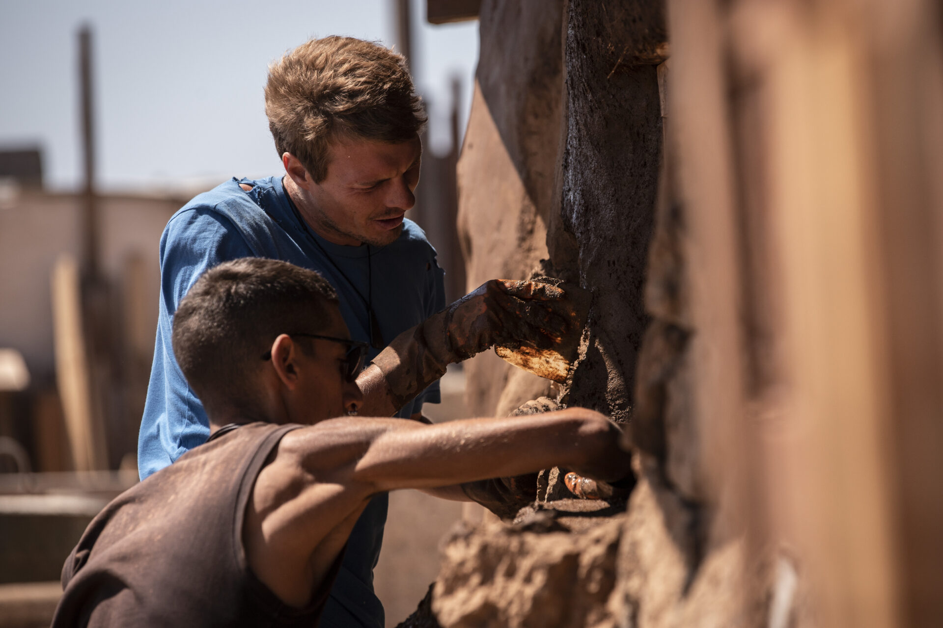 making clay buildings